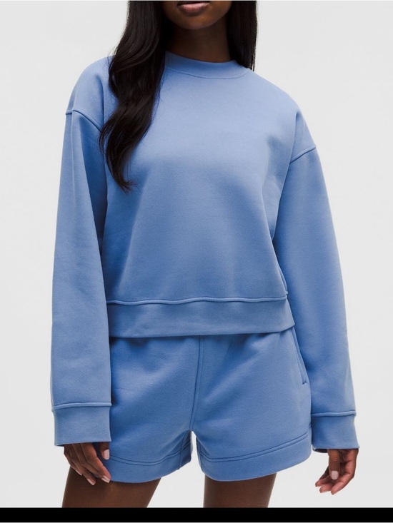 lululemon athletica Sweaters - Lululemon steady state superloft Crewneck Sweatshirt Blue